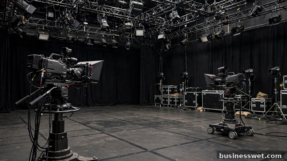 Opnames van een reality-tv-programma in een televisiestudio met camera's en publiek.