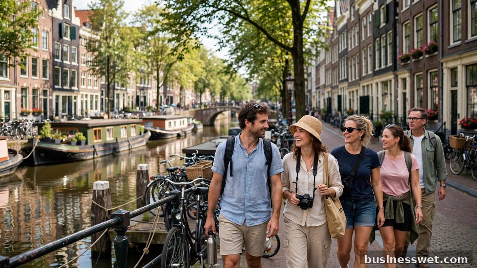 Reiziger die op een laptop een vakantie boekt met een landkaart op tafel.