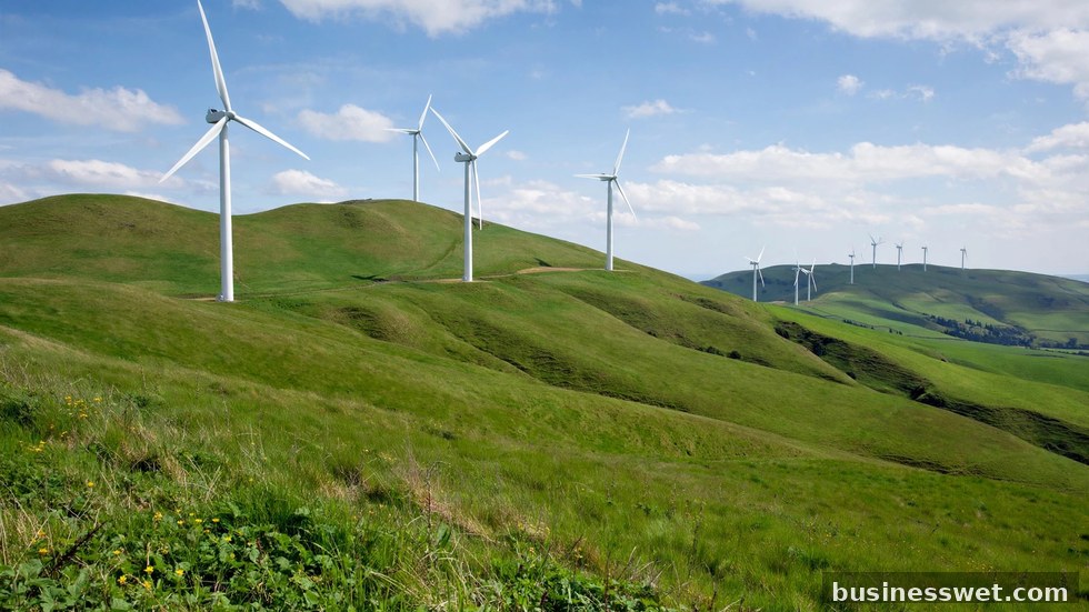 Zonnepanelen in een veld bij zonsondergang als symbool van de Europese energietransitie.